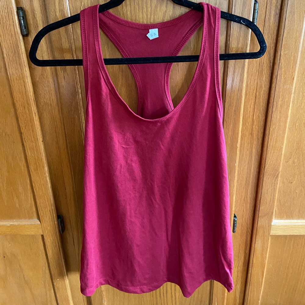 Racer back tank top
